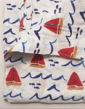 Load image into Gallery viewer, sailboat muslin