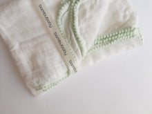 Load image into Gallery viewer, Mint pompom muslin