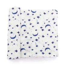 Load image into Gallery viewer, blue star muslin