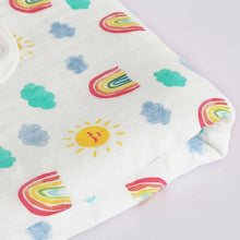 Load image into Gallery viewer, rainbow muslin blanket