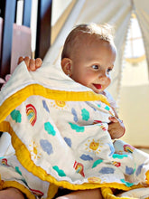 Load image into Gallery viewer, rainbow muslin blanket