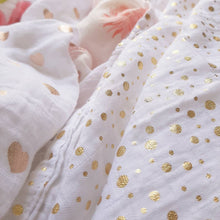 Load image into Gallery viewer, golden dots muslin