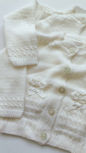 Ivory flower sweater