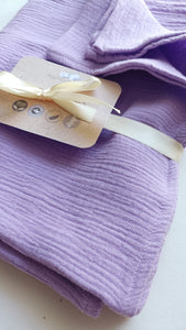 Raw lavender muslin