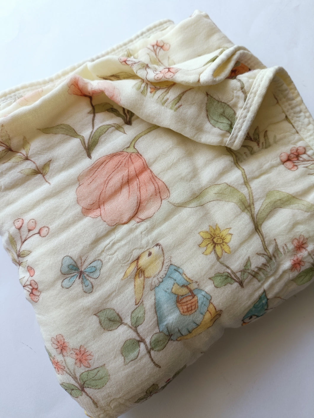Flower bunny blanket