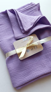 Raw lavender muslin