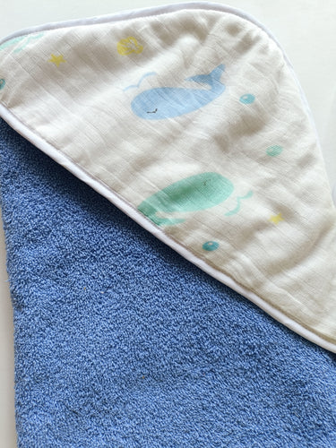 Baby whale beach towel