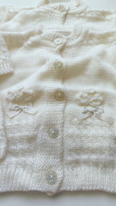 Ivory flower sweater