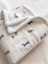 Load image into Gallery viewer, Puffy muslin blanket