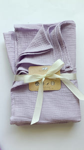 Raw lavender muslin