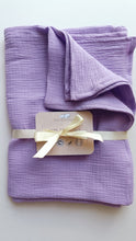 Load image into Gallery viewer, Raw lavender muslin