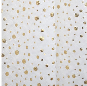 golden dots muslin