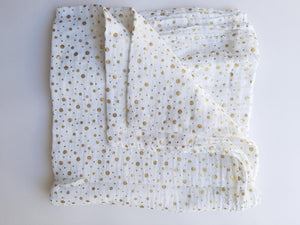 golden dots muslin