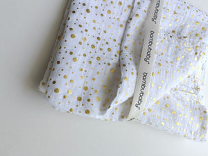 golden dots muslin