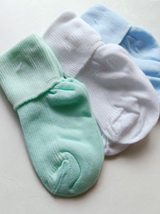 Blue baby socks