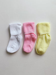 pink baby socks